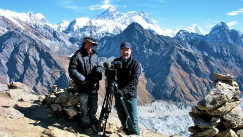 Everest-Panorama in 5357 Meter Höhe