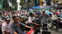 Wichtigste Regel für Fußgänger in Ho-Chi-Minh-City: Niemals stehen bleiben